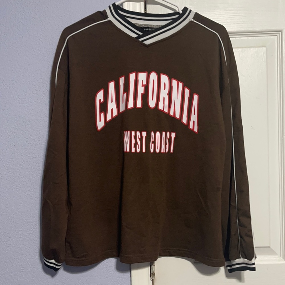 SHEIN- long brown sleeve top